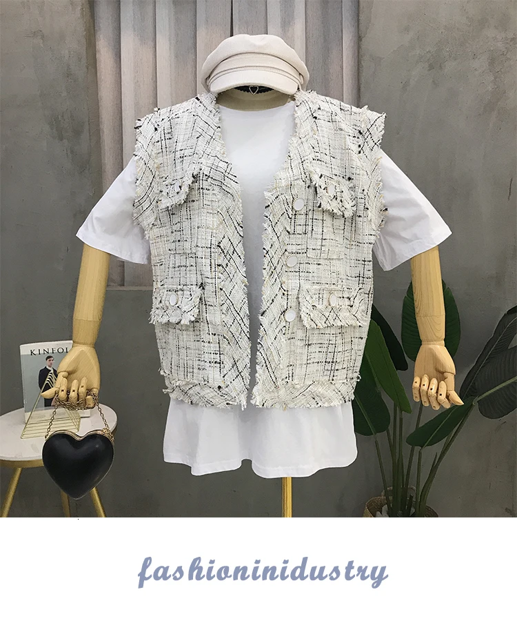 vest Fringed jacket female early autumn new thin ladies temperament vest cardigan