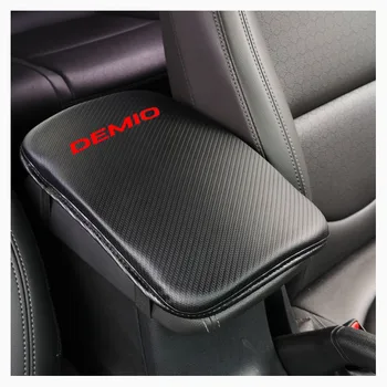 

Carbon Fiber Texture Pu Leather Car Center Console Arm Rest Seat Box Pad Vehicle Protective Car Styling For Mazda Demio