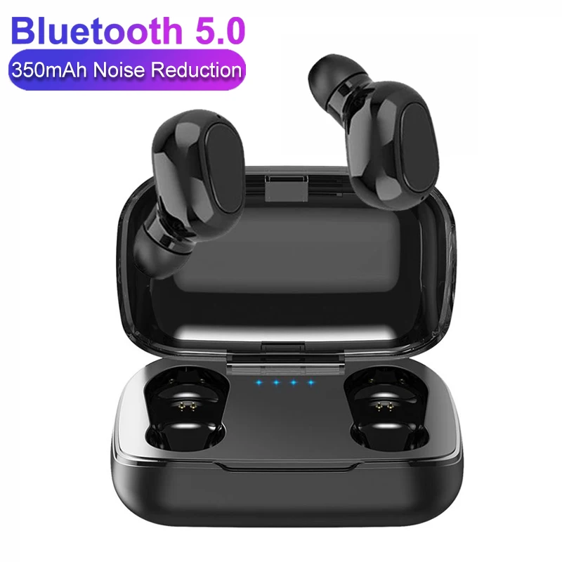 L21 TWS беспроводные наушники Bluetooth 5,0 наушники для Redmi Airdots Спортивная стереогарнитура с микрофоном шумоподавление зарядная коробка