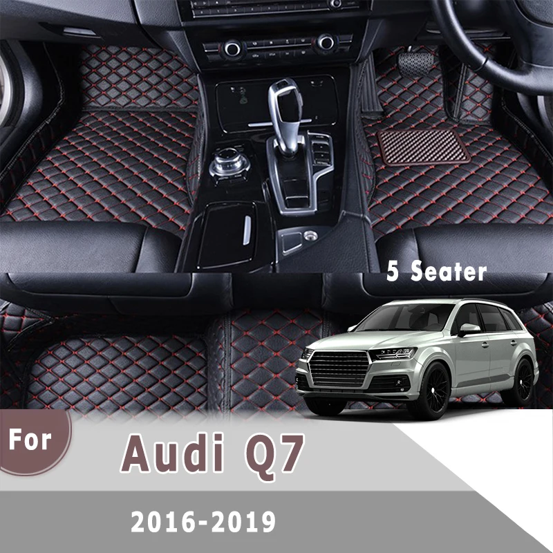 

RHD ковры для Audi Q7 2019 2018 2017 2016 (5 мест) автомобильные коврики Floorliners Водонепроницаемый авто интерьера Стайлинг