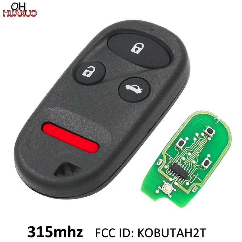 3+1/4 Button Remote Car Key Fob for Honda Accord 1998 -2002 315MHZ FCC ID: KOBUTAH2T | Автомобили и мотоциклы