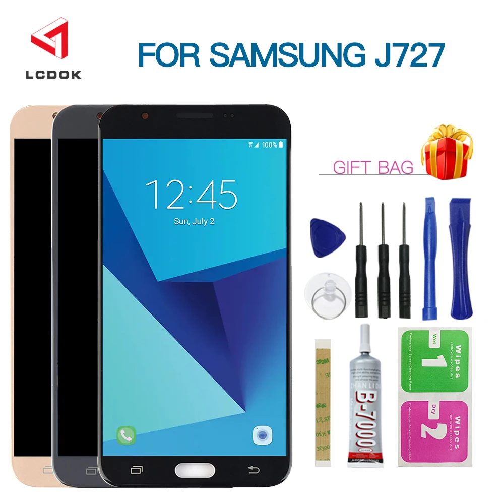 

Adjustable LCD For Samsung Galaxy J7 V 2017 J727 J727V J727P J727T1 J7 Sky Pro LCD Display Touch Screen Digitizer Assembly Panel