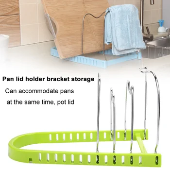 

Stainless Steel Milk Pan Rack Pans Rack Organizer Frying Pan Rack Multifunction Save Space Family Kitchen Adjustable Durable