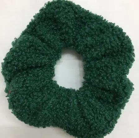 Green Модные женские милые мягкие бархатные резинки для волос, зимние резинки для волос для девушек, аксессуары для волос, держатель для конского хвоста - Цвет: Green