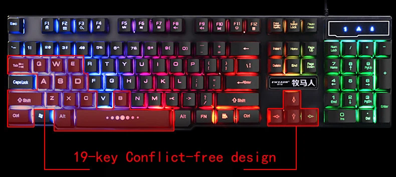 Водонепроницаемая Проводная клавиатура Levitate Keycap игровая клавиатура USB RGB подсветка светодиодный ПК Клавиатура Держатель геймерские компьютерные игры клавиатуры