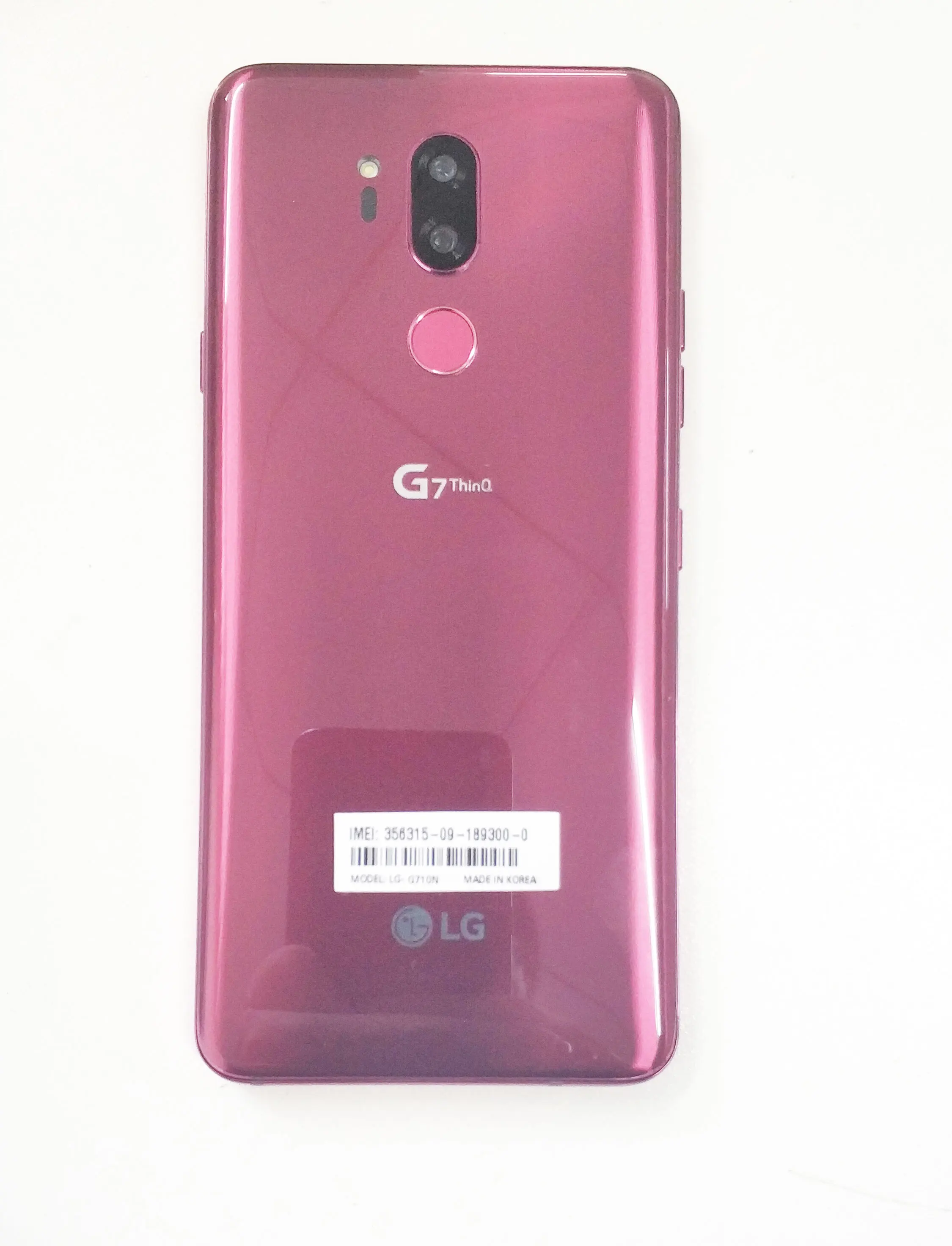 【付属品完備】LG G7 ThinQ 4GB 64GB SIMフリー 赤