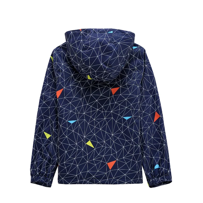 

Europe And America Childrenswear Men's Big Kid plus Velvet Hooded Windcheater CHILDREN'S Jacket Children Jacket Breathable