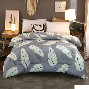 

2020 New Bedding Spring Autumn Printed Quilt Blankets Warm For Quilting Bed Cover Home Textiles Adults Kids Suitable Comforter