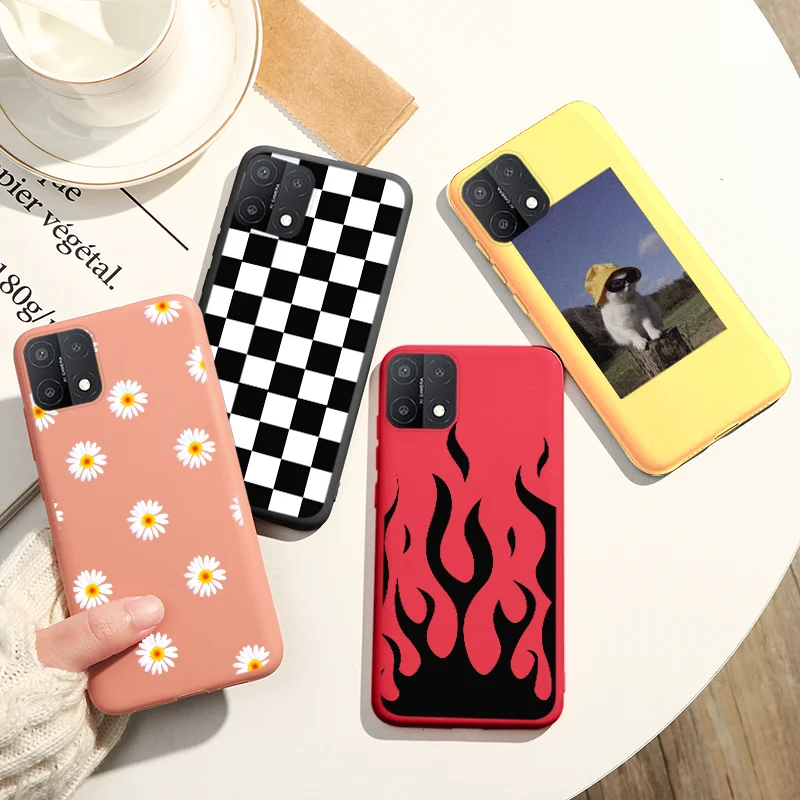 Чехол для телефона с милым котом OPPO A15 4G Capa Golden Love чехол A 15 a 1 5 Ударопрочный Мягкий