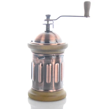 

Manual Coffee Grinder Conical Burr Mill with Brushed Stainless Steel Bm-143 Coffee Hand Grinder