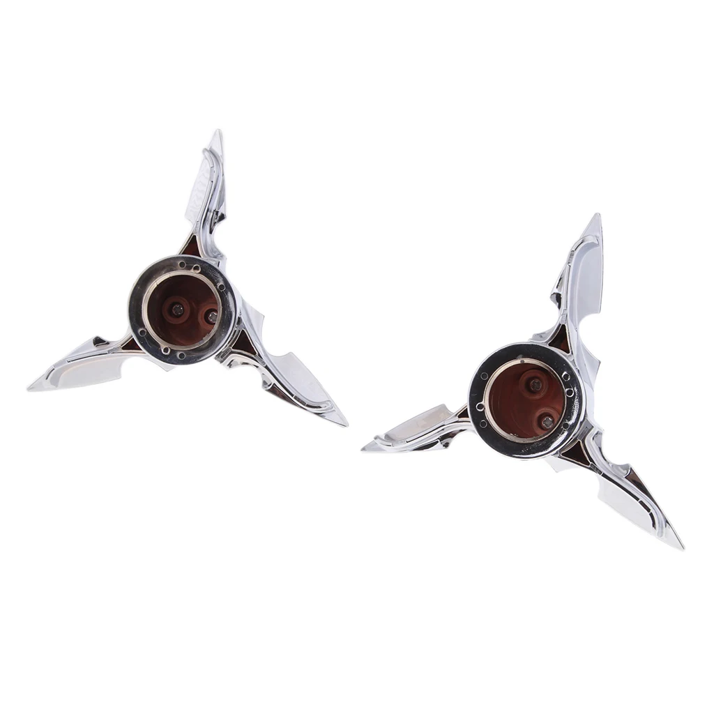 Chrome Spun Blade   Axle Caps For   2008-2013