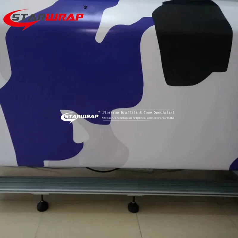 Звезда обертывание Jumbo синий камуфляж для автомобиля виниловая пленка черный синий камуфляж виниловая наклейка дренажный автомобиль обертывание s