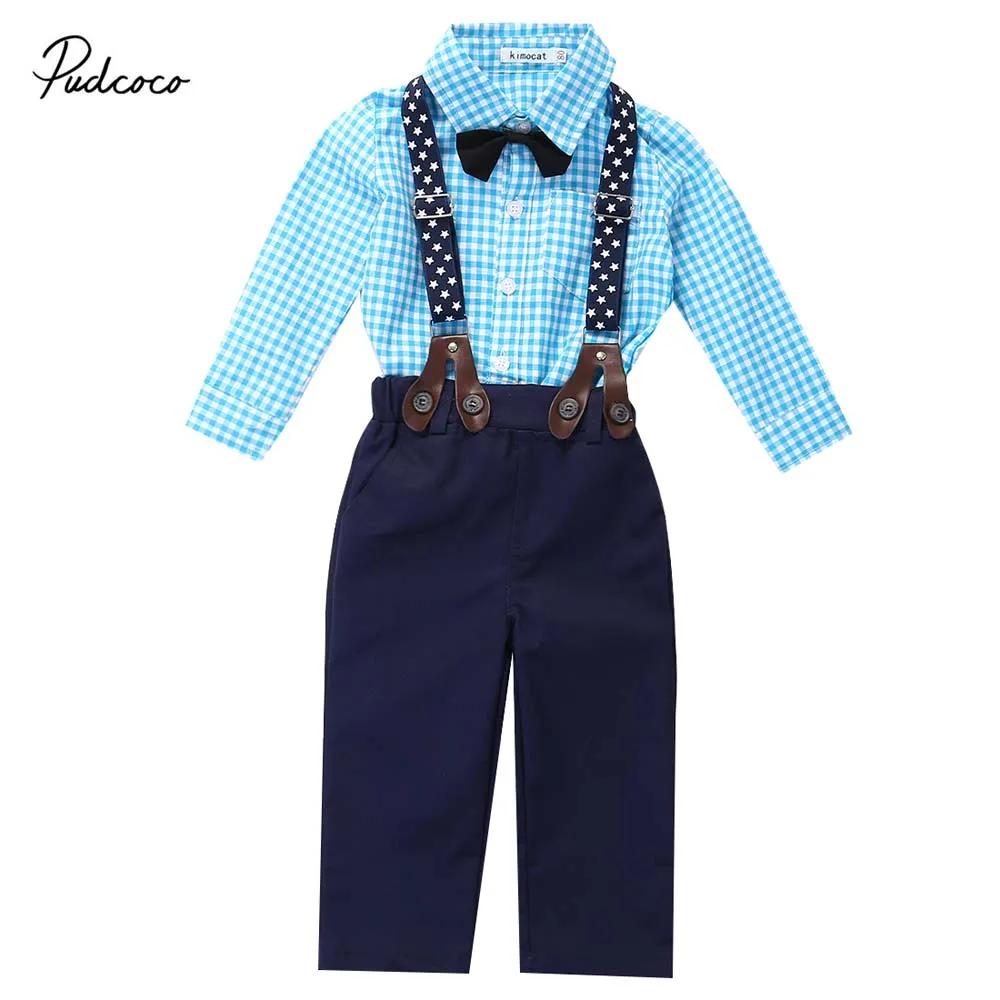 2019 г. брендовая одежда джентльмена для новорожденных мальчиков из 2 предметов