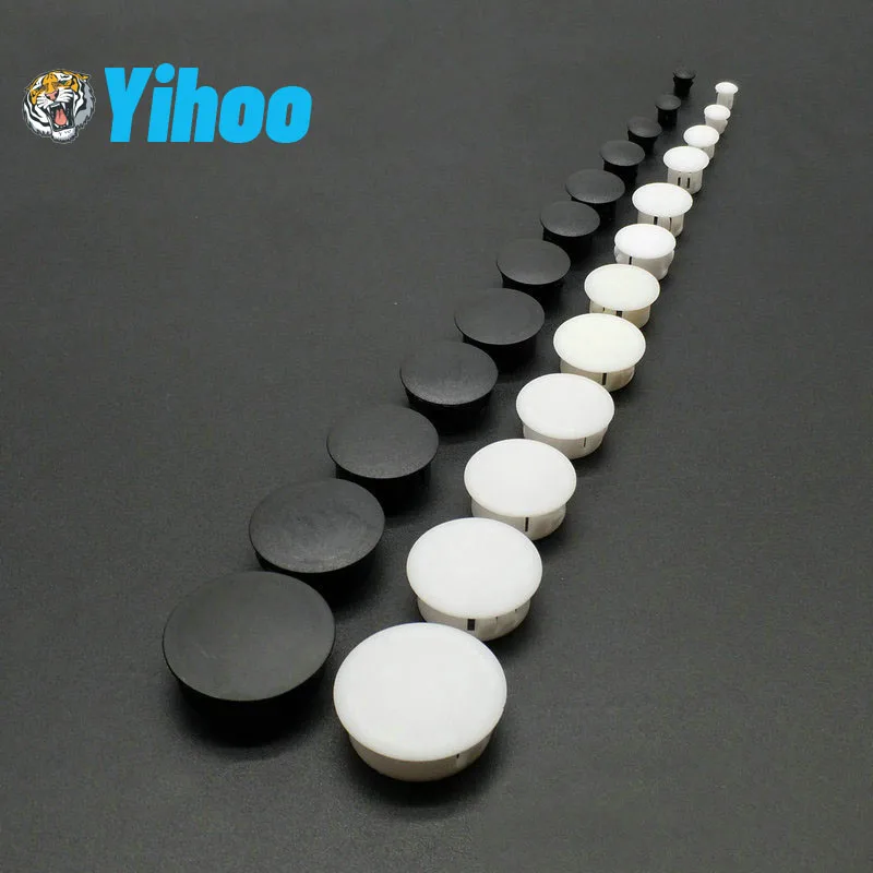 20 Hole Covers 10mm IROX Grey Plastic Head 14mm Hole Cover Cap
