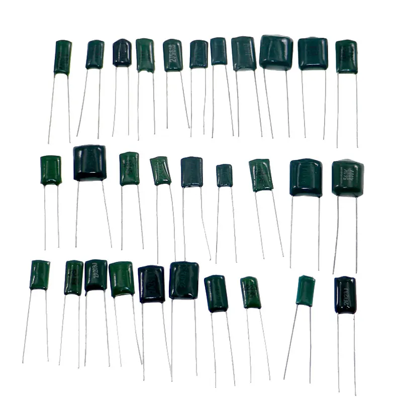 31value x 20pcs 100V Mylar Film Capacitor Assorted Kit (2A102J-2A822J) 620pcs/lot