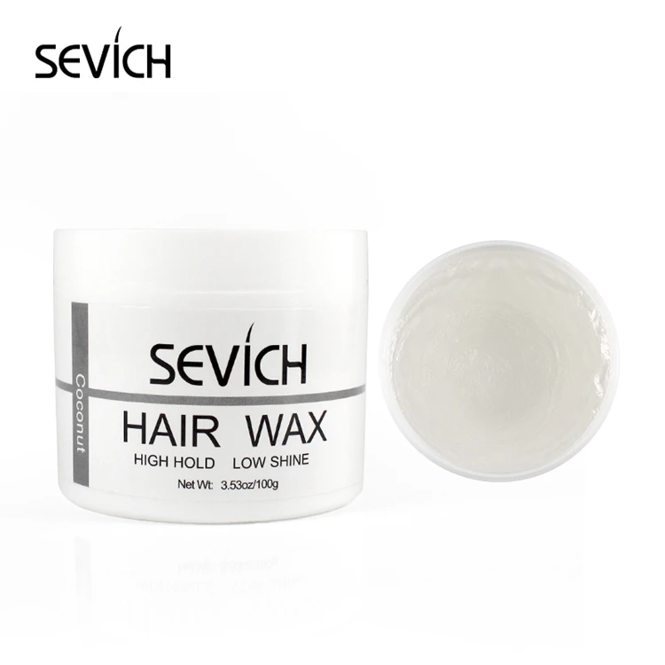 Sevich 100g Fashion Waxing Strong Hold Long Lasting Styling Men Hair Wax Pomade Molding Hair Gel Hairstyle Wax Mens Perfume Wax - Цвет: coconut