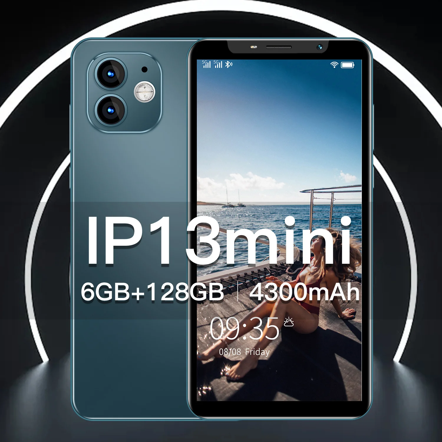 IP13 MINI Global Version 6GB 128GB Newest Smartphone MTK6895 4.72Inch HD Screen 4300mAh Battery 4G LTE 5G Mobile Phone Google