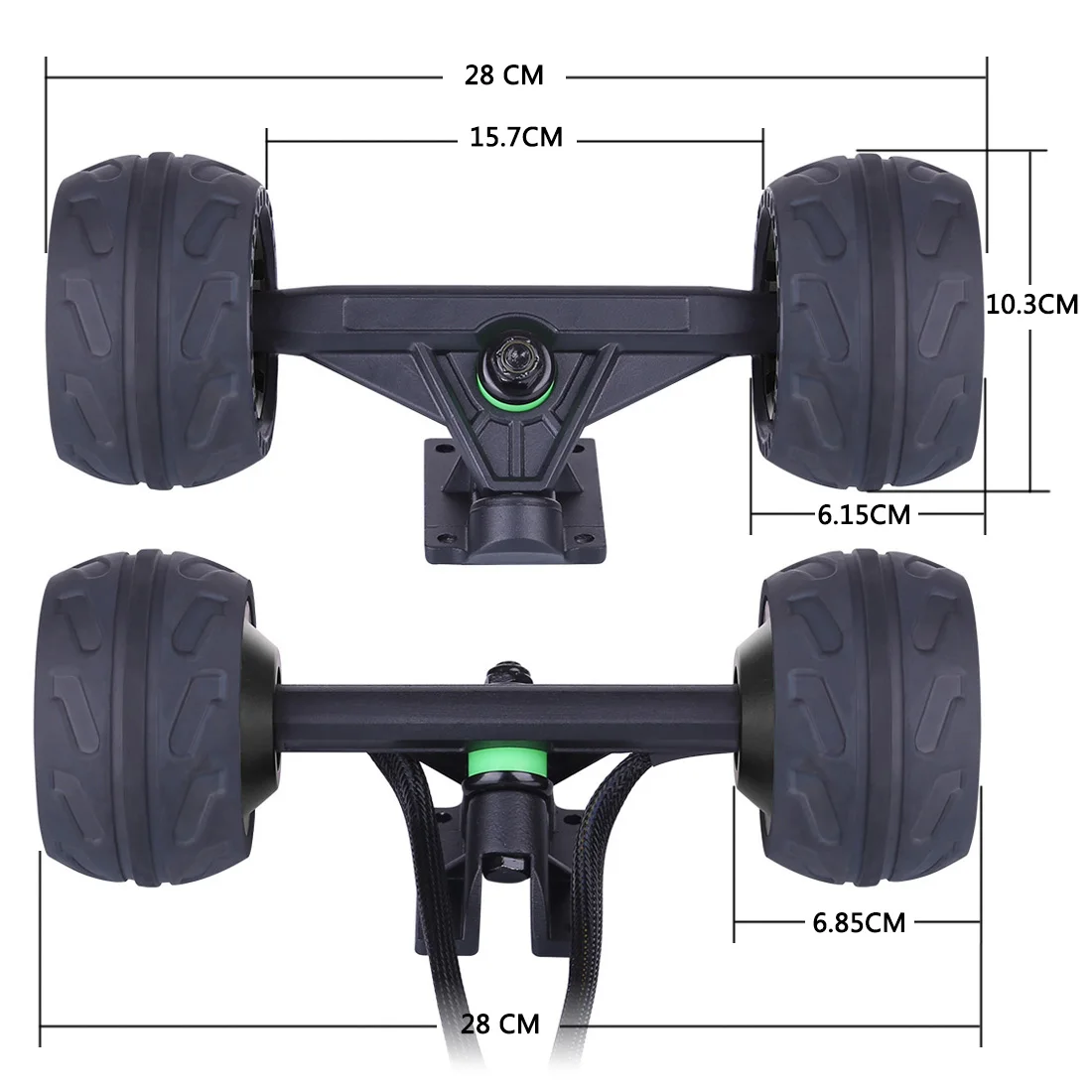 US $288.79 105LMH Hub Motor Set Black Hub Motor Front Wheel Trucks