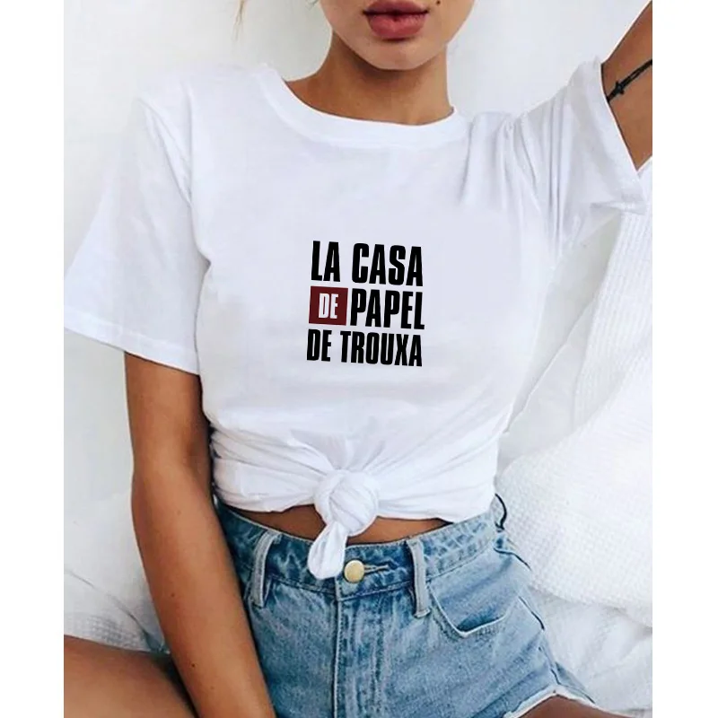 Женская футболка с надписью Keep Calm And O Bella Hello женская в стиле Харадзюку Готическая