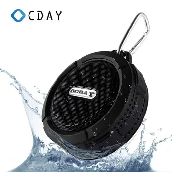 

OCDAY C6 Plastic Portable Wireless Speaker With Calls Handsfree and Suction Cup Waterproof Shower Speaker