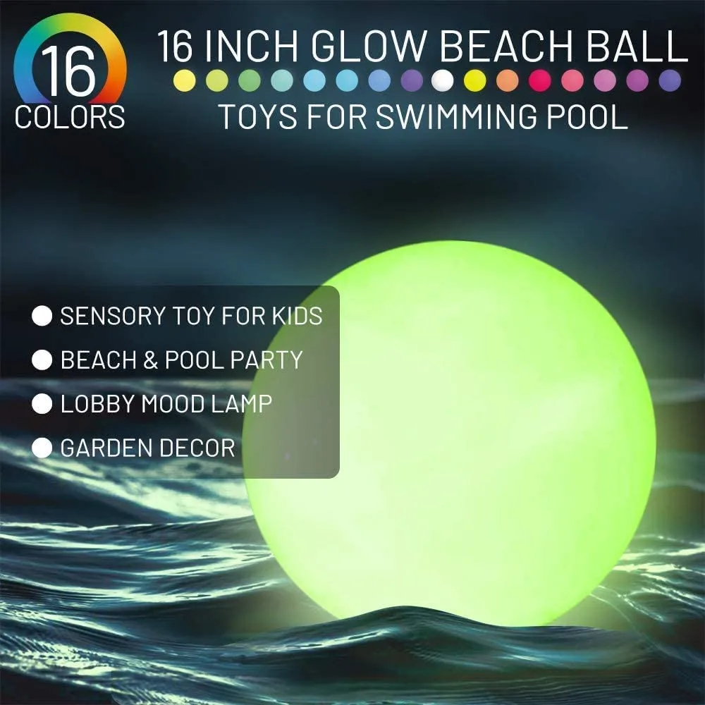 

Floating Pool Lights Color Changing LED16 Colors Ball Lights Waterproof Replaceable Button Cell Tub Night Lights Pool Toys