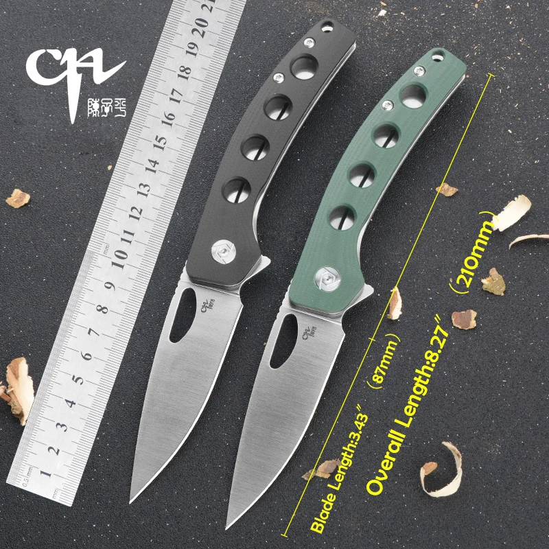 

CH CH3530 High Hardness D2 Steel Blade G10 Handle Outdoor Hunting Folding Knife Ball Bearing System Portable Tactical EDC Tool