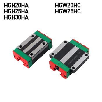 

HGH20HA HGH25HA HGH30HA HGW20HC HGW25HC Guide Linear Slider Block Bearing Steel Linear Rail CNC parts Rail Guide Carriage