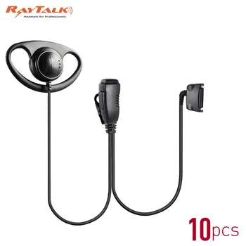

10 pieces/lot D Earhook Earpiece with lapel PTT & Microphone for THR850 THR880 THR880i Two Way Radio, Free shipping