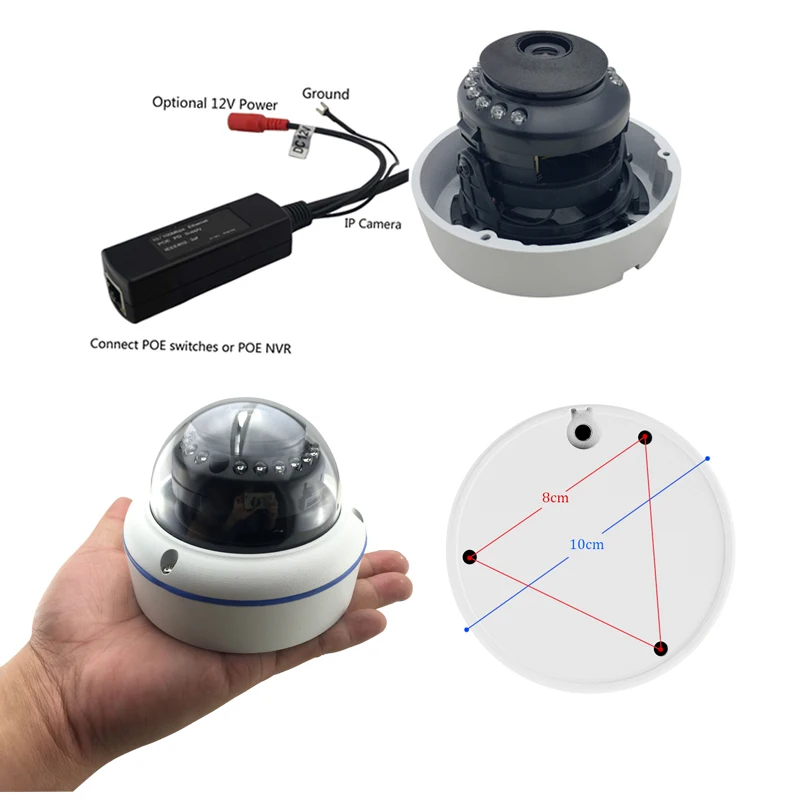 LYVNAL H.264 2MP 1080p ip-камера купольная 8ch POE Комплект plug and play 48v H.265/264 5mp 8ch poe nvr комплект камеры безопасности 8CH poe Комплект