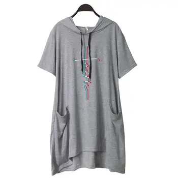 

Short Sleeve Hooded T-Shirt T-Shirt For Women Faith Letters Print Plus Size Tshirt Tops Women Cotton Funny Off The Shoulder