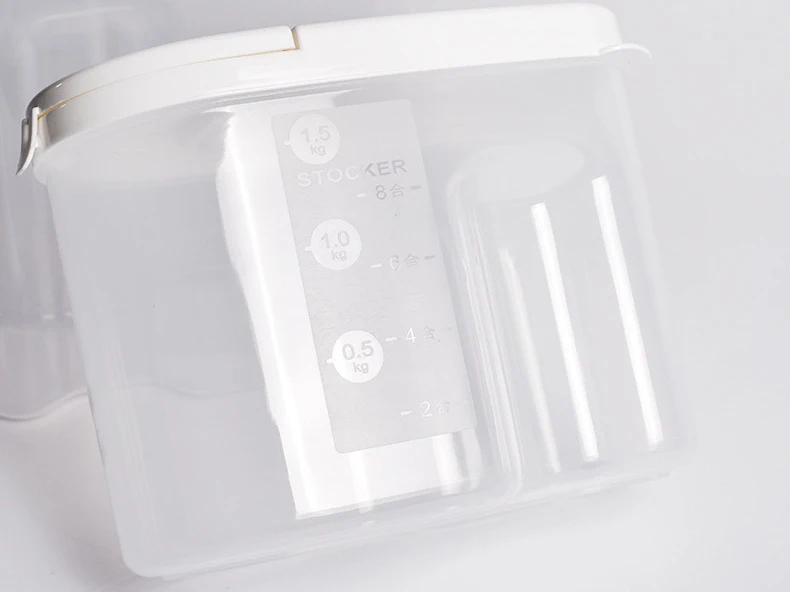 KitchenAce Plastic Sealed Can Kitchen Storage& Organizer Gadgets& Tools Transparent Food Canister Container Jar Kitchen Gadget