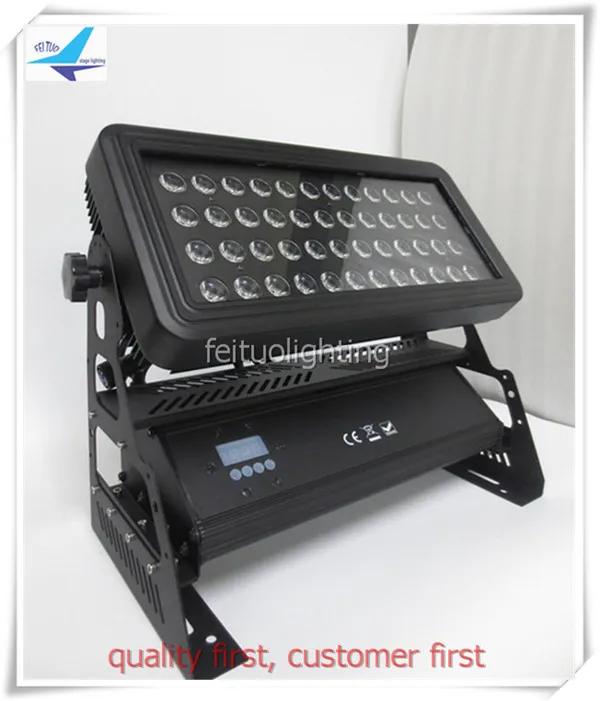 E- IP65 RGBW 48x10w 4 in 1led wall washer light stage dj city color light with flight case