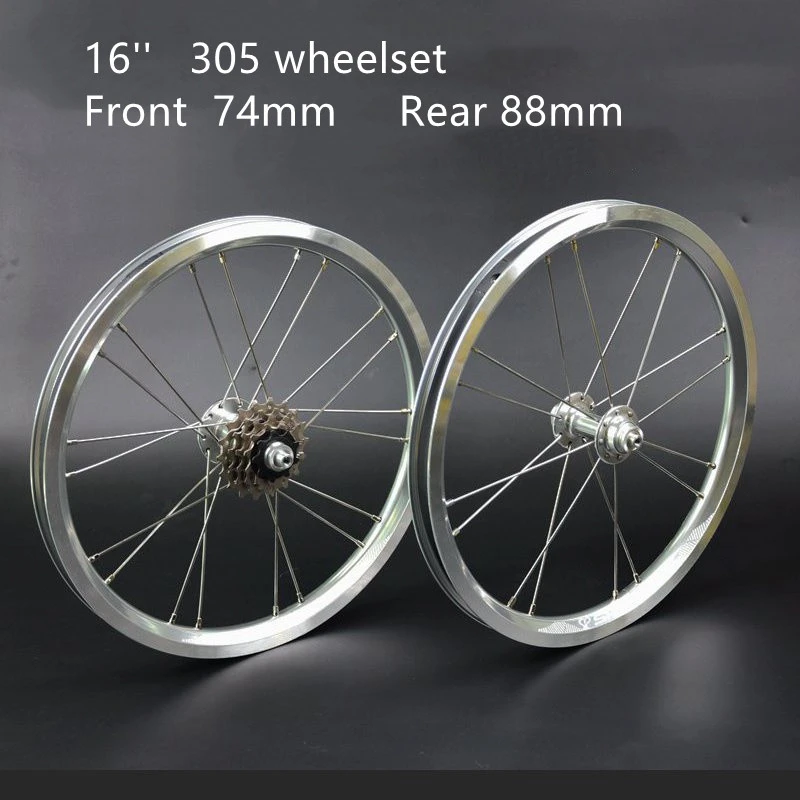 is genoeg Van toepassing zijn Trots 16 Inch 305 Bike Wheel Set Externe 5 Speed V Brake Kleine Wiel Set  Vouwfietsen Fiets Wielen voor 2 Achter 4 Lager|Velgen| - AliExpress