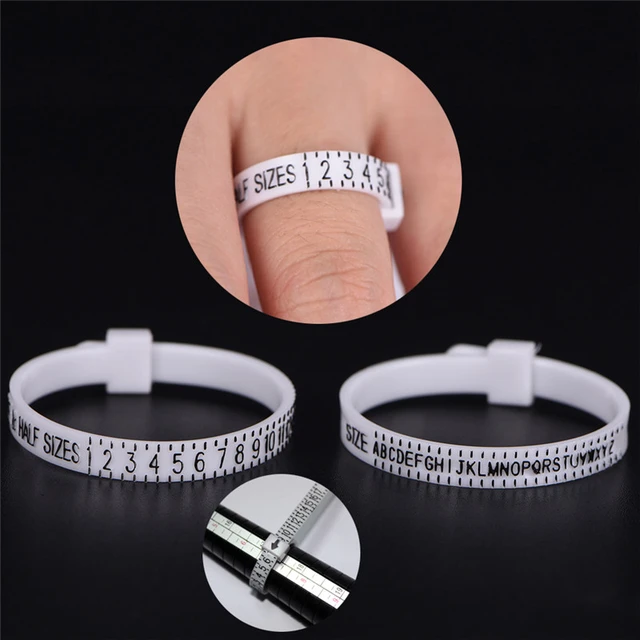 Bracelet and Ring Size Ruler Loop Hand Measure Tool Circle US UK Ring Sizer  Measure Finger Gauge For Ring Band