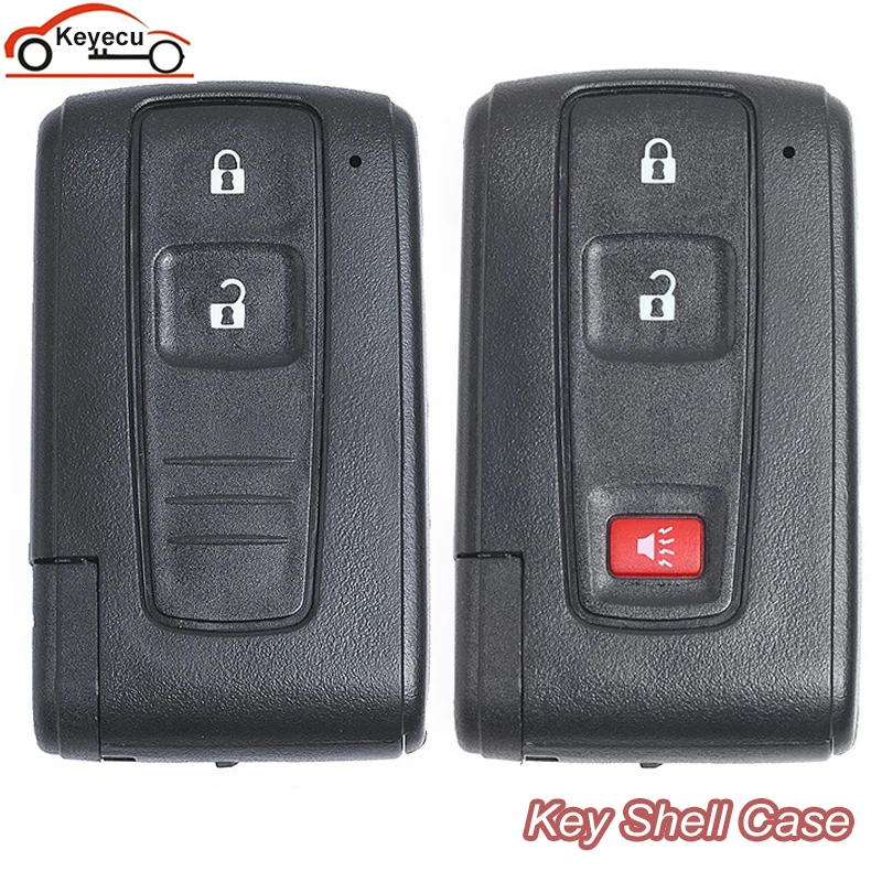 

KEYECU 2/3 Buttons Smart Remote Car Key Shell Case For Toyota Prius 2004 2005 2006 2007 2008 2009 Corolla Verso Camry Key Cover