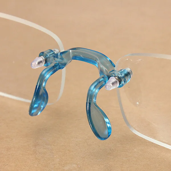 Синий солнцезащитные очки без оправы очки для чтения для дальнозоркости усталость снимают прочности 1,0 1,5 2,0 2,5 3,0