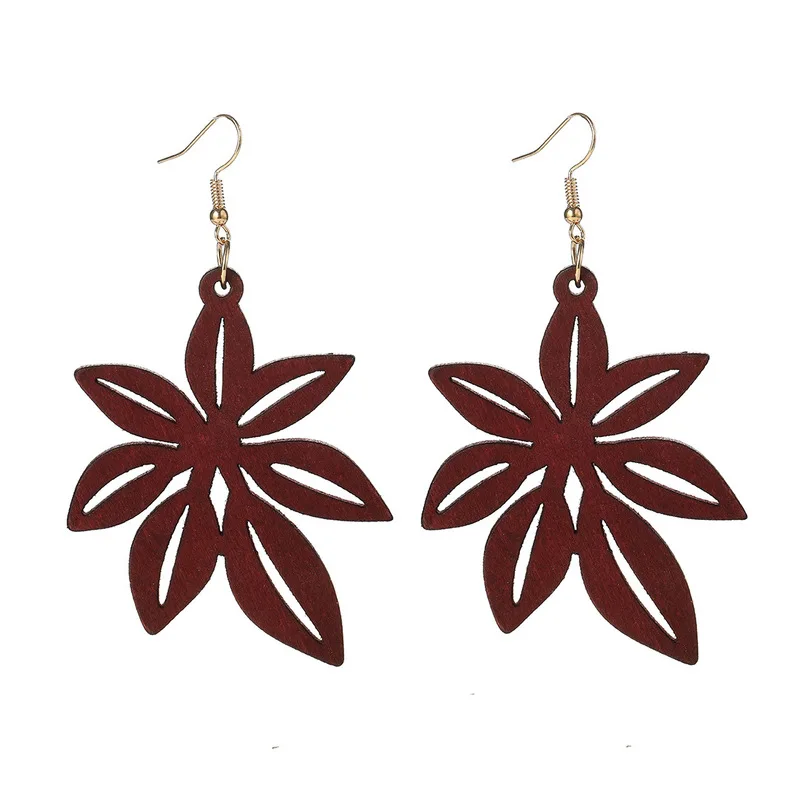 

States the new wood hollow earrings stud earrings speed sell through ebay hot style cross-border accessories wholesale