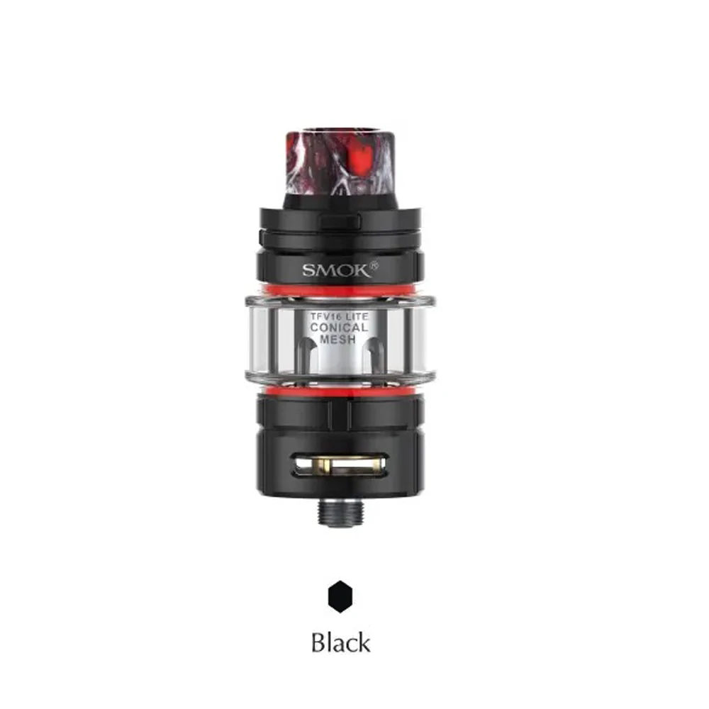 SMOK TFV16 Lite танк 5 мл распылитель TFV16 Lite коническая сетчатая катушка электронная сигарета испаритель VS TFV12 Prince Tank - Цвет: Черный