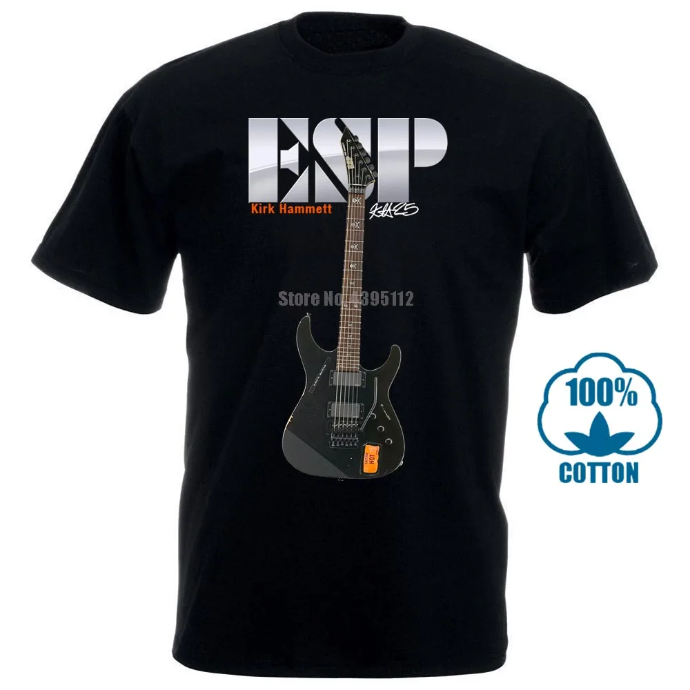 Kirk Hammett Esp Ltd Kh 25 футболка с электрогитарой Размер: S M L Xl Xxl 011293 | Мужская одежда