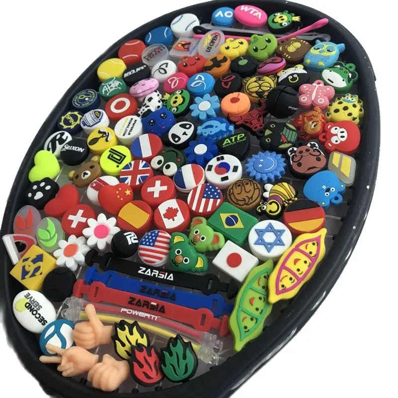 (50pcs/lot)ZARSIA Assorted types tennis vibration dampeners/tennis racquet/tennis racket dampeners