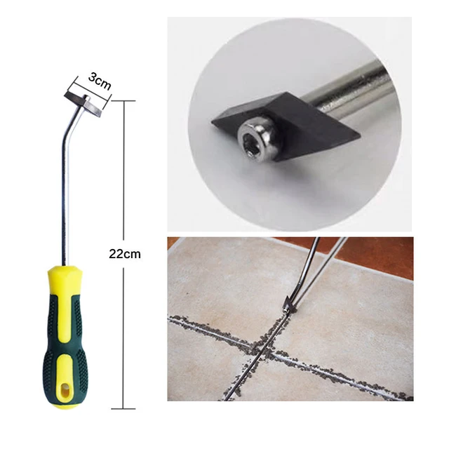 Csempe Szépségvarrás Tisztító Szerszám Javító Horogkés Kerámia Rés Fúró Bit Padló Fal Varrás Cement Öltöny - Image 3