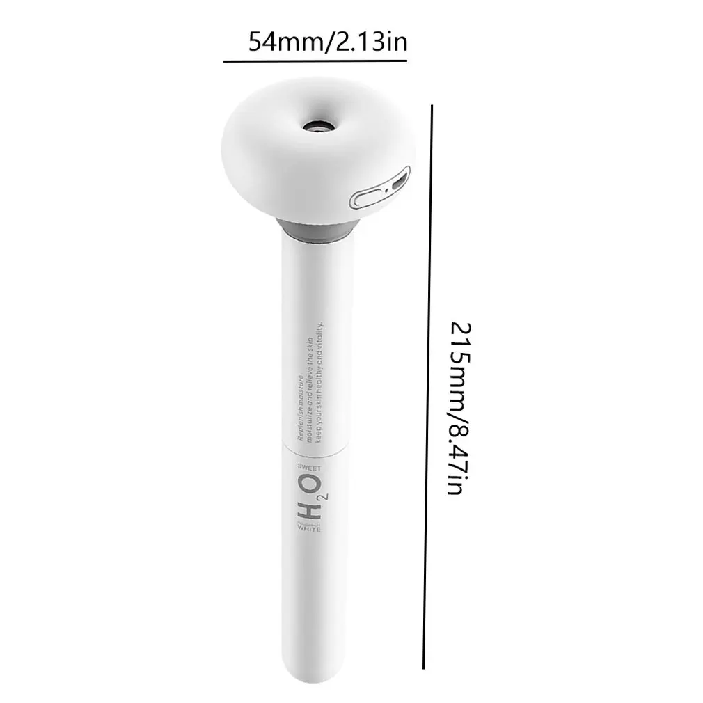 

Donut Shape Universal Mini Spray Usb Travel Portable Mechanical Operation Negative Ion Home Use White Humidifier