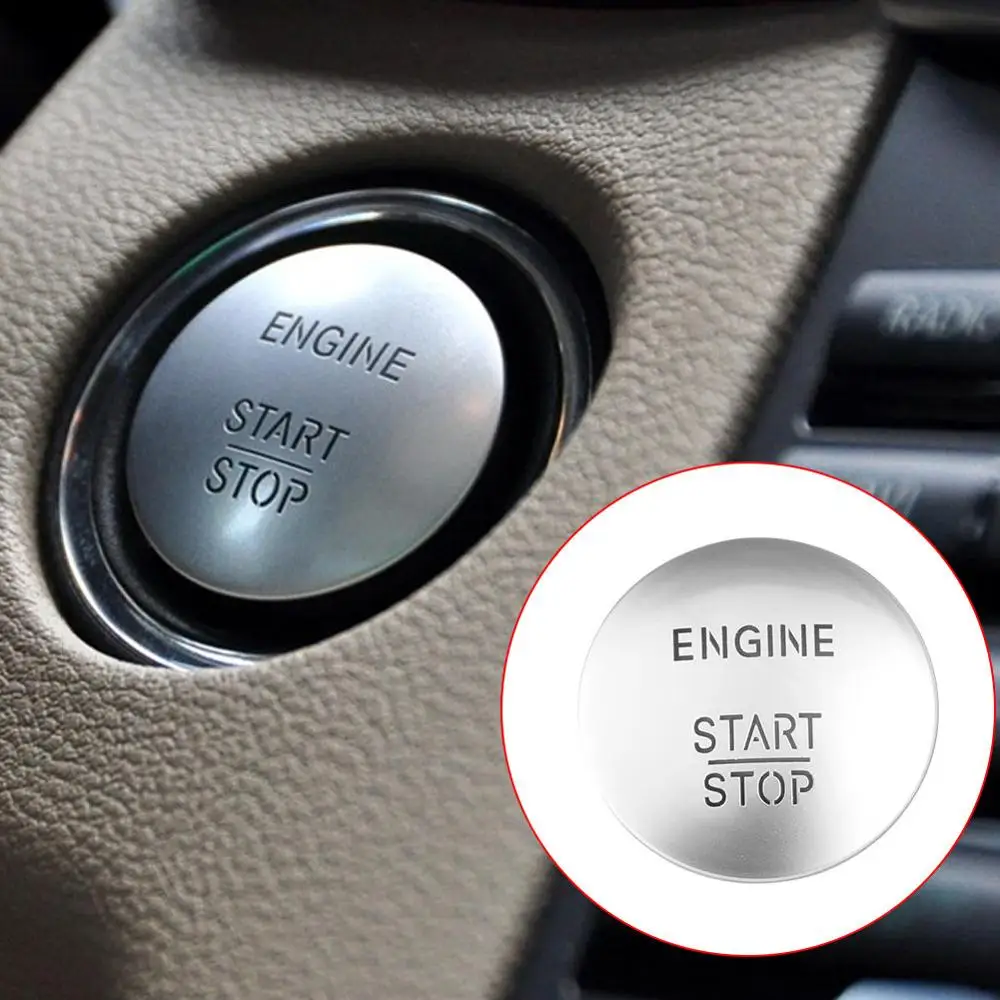 Keyless Go Start Stop кнопочный переключатель зажигания двигателя Серебряный для моделей Benz W164 W166 W221 пусковой переключатель 2215450714