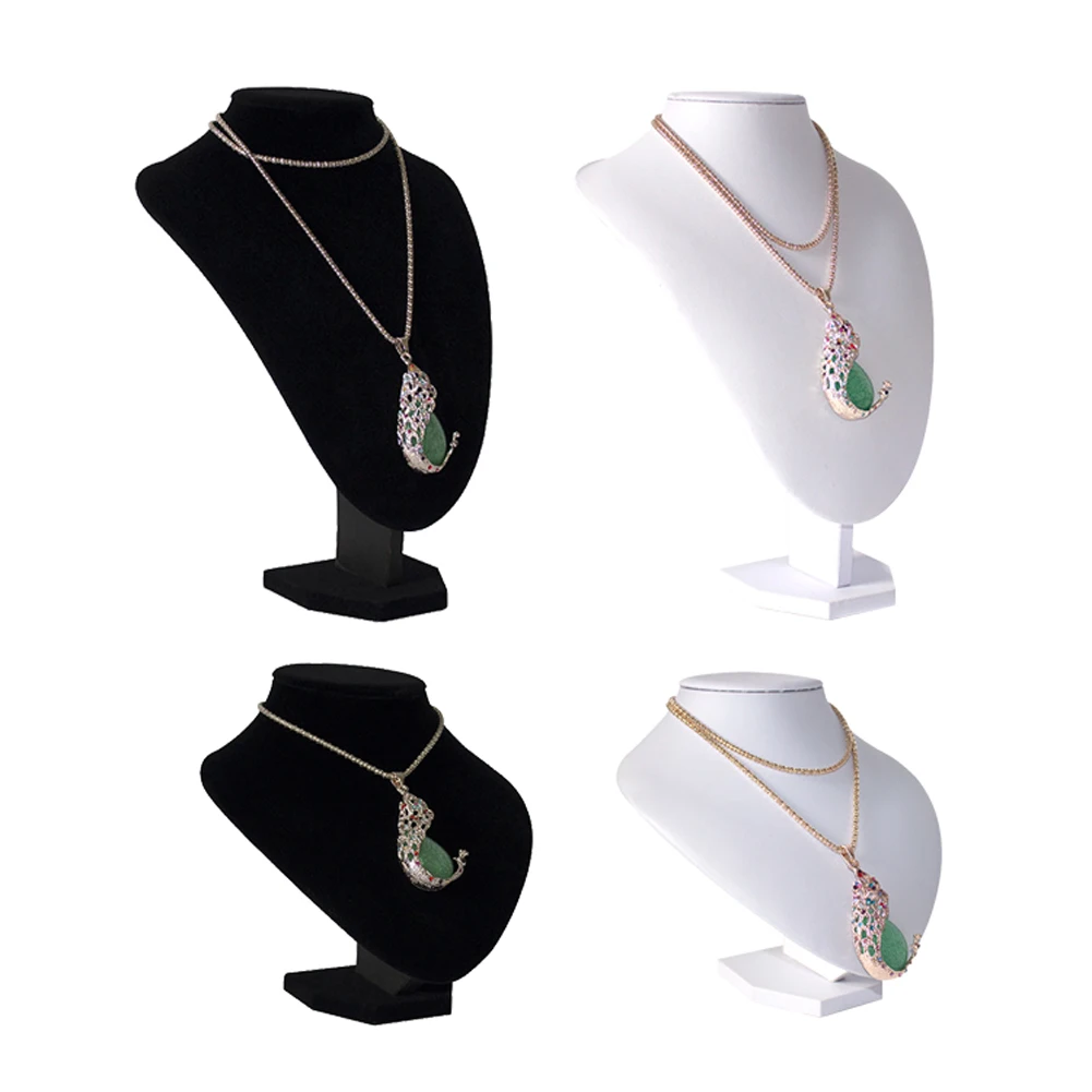 Soft Pendant Storage Necklace Multi-Purpose Show Decorate Velvet Holder Shop Rack Ornament Mannequin Display Stand Jewelry