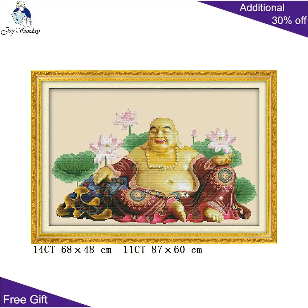 Joy Sunday Maitreya Buddha Home Decor R037 (1) (2) (3) (4) 14CT 11CT счетные и штампованные наборы для вышивки