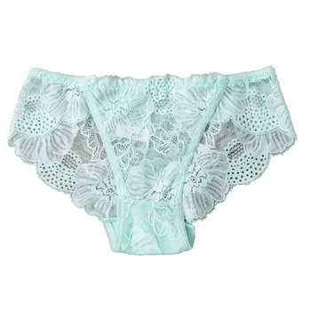 

Floral Low-Rise Panties Women Hollow Out Transparent Panties Underwear Women Briefs Big Size Sexy Lace Panties Female New