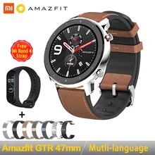 [Global Version ] In Stock 2019 Huami Amazfit GTR 47mm 42mm GPS Smart Watch Men 5ATM Waterproof Smartwatch 24 Days Battery