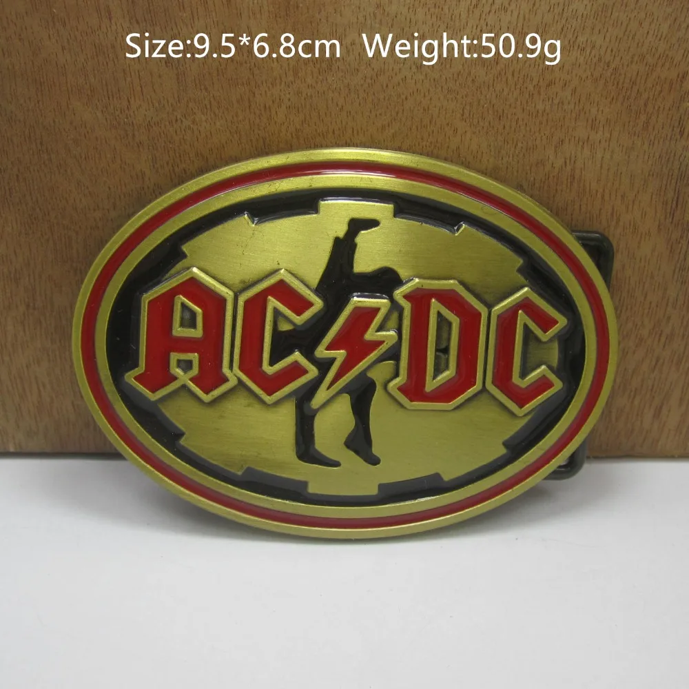 Cool Oval Music Belt Buckle Rock Punk Belt Buckle with 3.8-4cm Belts Musician Style Men Clothing Accessories Cowboy Waist Hooks