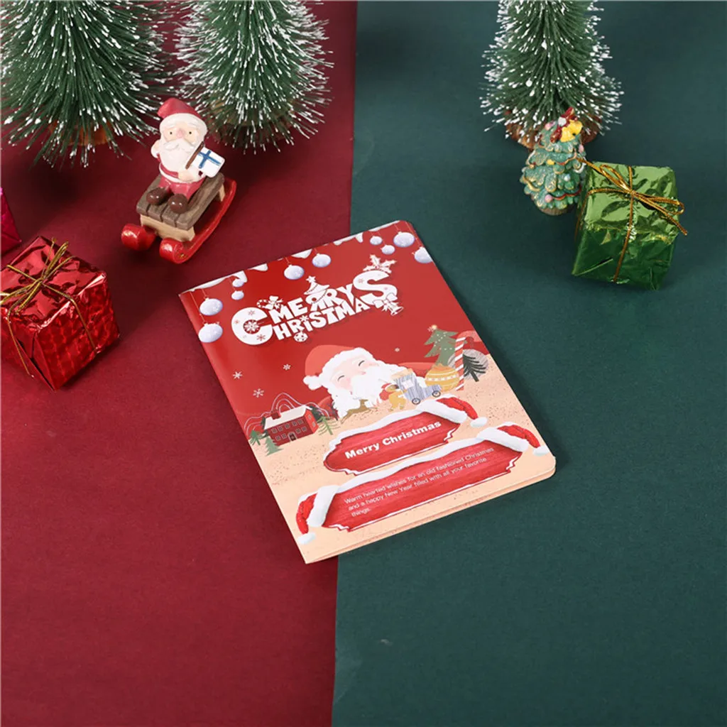 Navidad Рождество 3D стерео поздравительная открытка AR технология виртуальной визуализации рождественские украшения для дома детские подарочные принадлежности