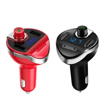 

T20 Kit Handsfree Car Bluetooth 4.2 FM Transmitter Audio Music LCD MP3 Player Support TF Card 15W Dual Charging Power Adapter